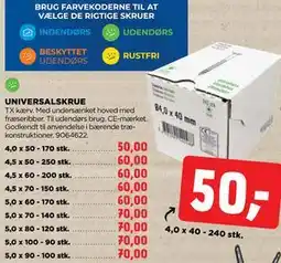 jem & fix UNIVERSALSKRUE tilbud