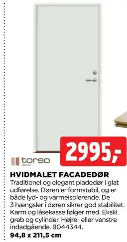 jem & fix HVIDMALET FACADEDØR tilbud