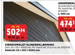 jem & fix FÆRDIGMALET KLINKBEKLÆDNING tilbud