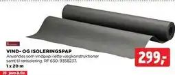 jem & fix VIND- OG ISOLERINGSPAP tilbud