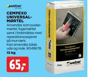 jem & fix CEMPEXO UNIVERSALMØRTEL tilbud