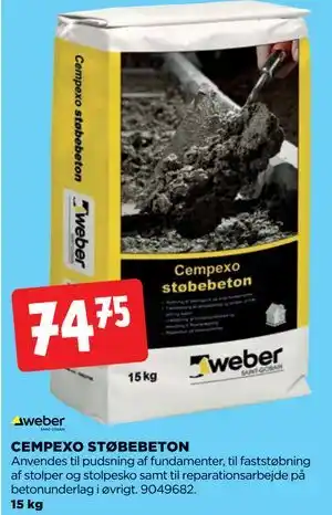 jem & fix CEMPEXO STØBEBETON tilbud