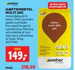 jem & fix HÆFTEMØRTEL MULTI 280 tilbud