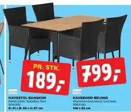 jem & fix HAVESTOL BANGKOK tilbud