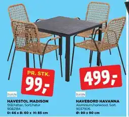 jem & fix HAVESTOL MADISON tilbud