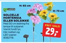 jem & fix SOLCELLE HORTENSIA ELLER SOLSIKKE tilbud