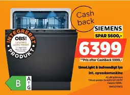 Power Siemens timeLight & indvendigt lys Int. opvaskemaskine tilbud