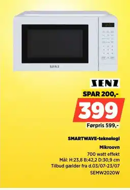 Power Senz SMARTWAVE-teknologi Mikroovn tilbud