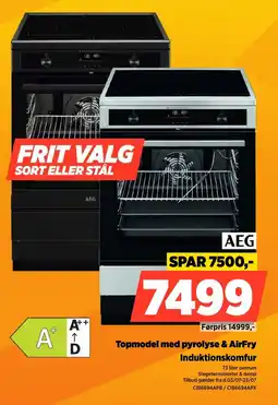 Power Aeg Topmodel med pyrolyse & AirFry Induktionskomfur tilbud