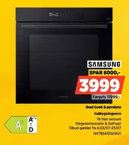 Power Samsung Dual Cook & pyrolyse Indbygningsovn tilbud