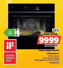 Power Aeg Damp & stegetermometer Indbygningsovn tilbud