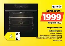 Power Gorenje Stegetermometer Indbygningsovn tilbud