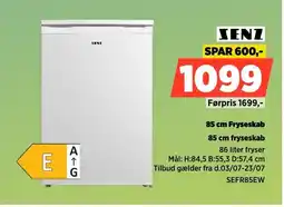Power Senz 85 cm Fryseskab tilbud
