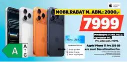 Power Apple iPhone 17 Pro 256 GB ære sand. Den ultimative Pro. tilbud