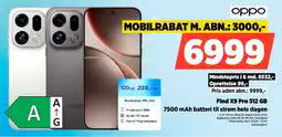 Power Oppo Find X9 Pro 512 GB 7500 mAh batteri til strøm hele dagen tilbud