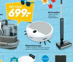 Bilka Frit valg 699,- (Gulvasker, Plet- og tæpperenser, Ledningsfri støvsuger, Robotstøvsuger) tilbud