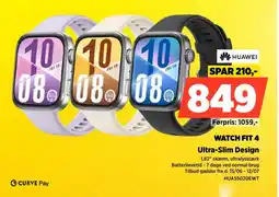 Power Huawei WATCH FIT 4 Ultra-Slim Design tilbud