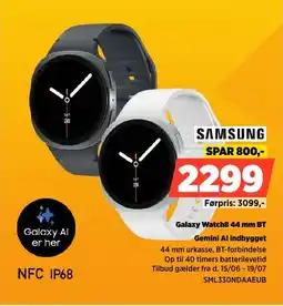 Power Samsung Galaxy Watch8.44 mm BT Gemini Al indbygget tilbud