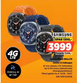 Power Samsung Galaxy Watch Ultra LTE Gemini Al indbygget tilbud