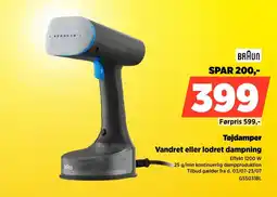 Power Braun Tøjdamper Vandret eller lodret dampning tilbud