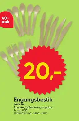 BigDollar Engangsbestik Kotikulta tilbud