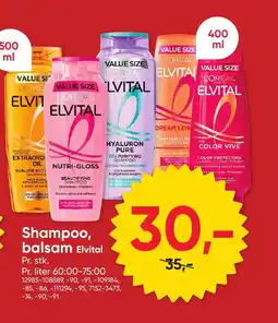BigDollar Shampoo, balsam Elvital tilbud