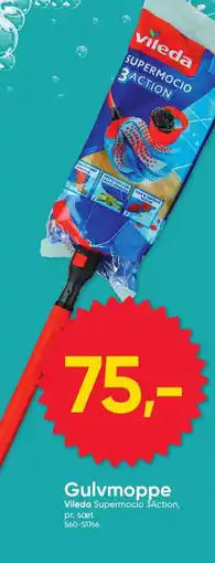 BigDollar Gulvmoppe Vileda Supermocio 3Action, tilbud