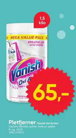 BigDollar Pletfjerner Vanish Oxi Action tilbud