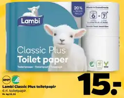 Netto Lambi Classic Plus Toilet paper tilbud
