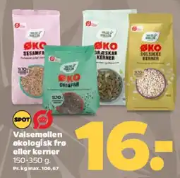 Netto Valsemøllen økologiske frø/kerner tilbud