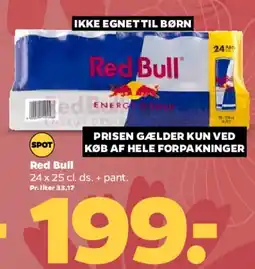Netto Red Bull energidrik tilbud