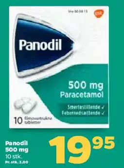 Netto Panodil 500 mg Paracetamol tilbud