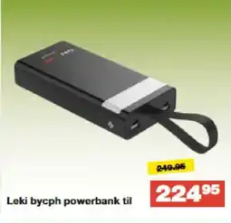 Bauhaus Leki bycph powerbank til tilbud