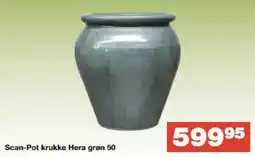 Bauhaus Scan-Pot krukke Hera grøn 50 tilbud
