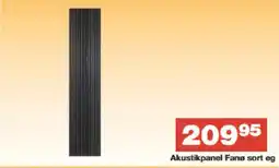 Bauhaus Akustikpanel Fanø sort eg tilbud