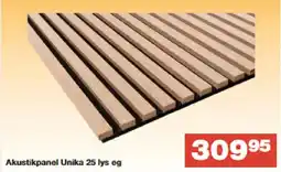 Bauhaus Akustikpanel Unika 25 lys eg tilbud