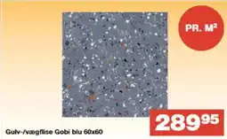 Bauhaus Gulv-/vægflise Gobi blu 60x60 tilbud