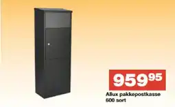 Bauhaus Allux pakkepostkasse 600 sort tilbud