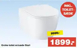Bauhaus Grohe toilet m/sæde Start tilbud