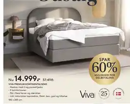 SengeSpecialisten Viva premium kontinentalseng tilbud