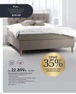 SengeSpecialisten Wonderland C5 kontinentalseng tilbud