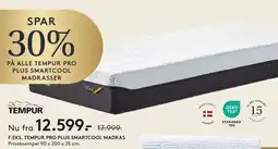 SengeSpecialisten F.eks. Tempur pro plus smartcool madras tilbud