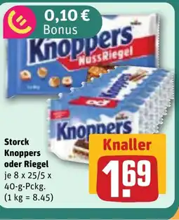 REWE DE Storck Knoppers oder Riegel tilbud