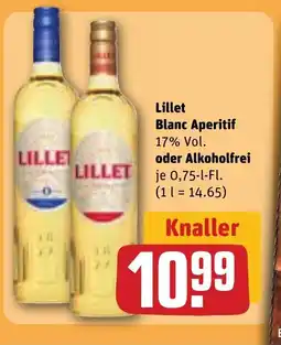 REWE DE Lillet Blanc Aperitif oder Alkoholfrei tilbud