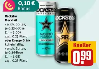 Rockstar Mocktail oder Energy Drink