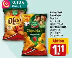 REWE DE Funny-frisch Ofen Chips oder Chipsfrisch tilbud