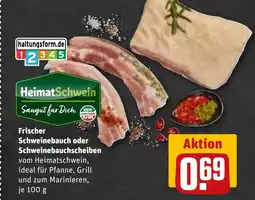 REWE DE Frischer Schweinebauch oder Schweinebauchscheiben tilbud