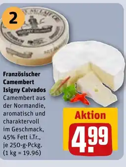REWE DE Französischer Camembert Isigny Calvados tilbud