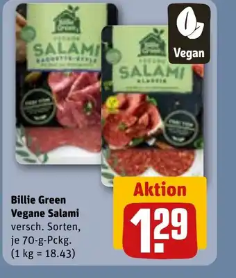 REWE DE Billie Green Vegane Salami tilbud