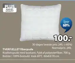 JYSK TVERFJELLET fiberpude tilbud